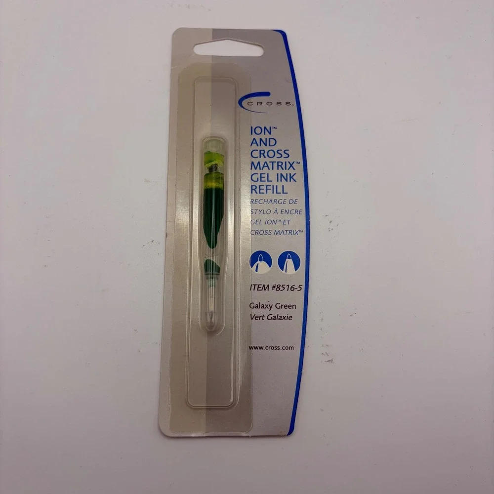 Cross Gel Ink Refill 8516-5 Galaxy Green Ion‎ Matrix NOS Sealed
